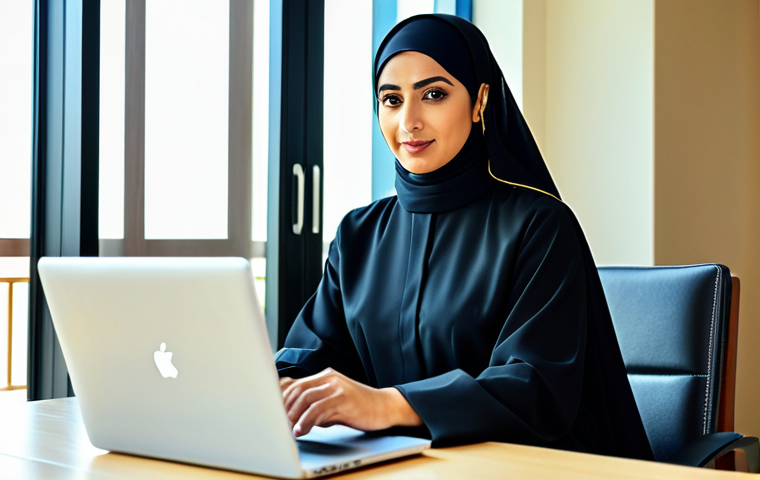 **

"A professional Arab businesswoman in a modest, stylish abaya, working on a laptop in a modern, sunlit office in Dubai, fully clothed, appropriate attire, safe for work, perfect anatomy, natural proportions, professional photography, high quality, family-friendly."

**